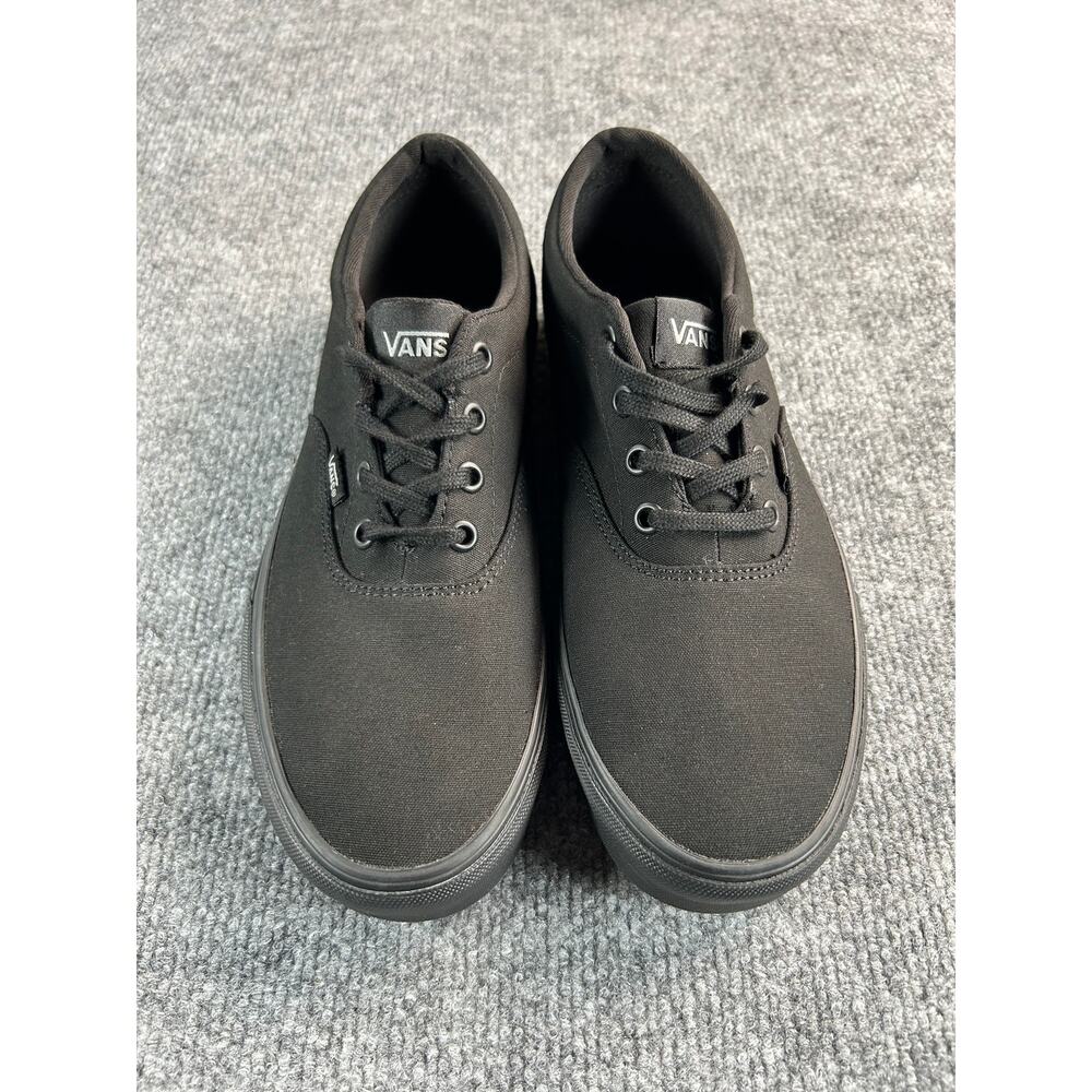 Vans Doheny Blackout Canvas Sneakers Women's Size 9.5 All Black Lace Up Shoes - Picture 4 of 8